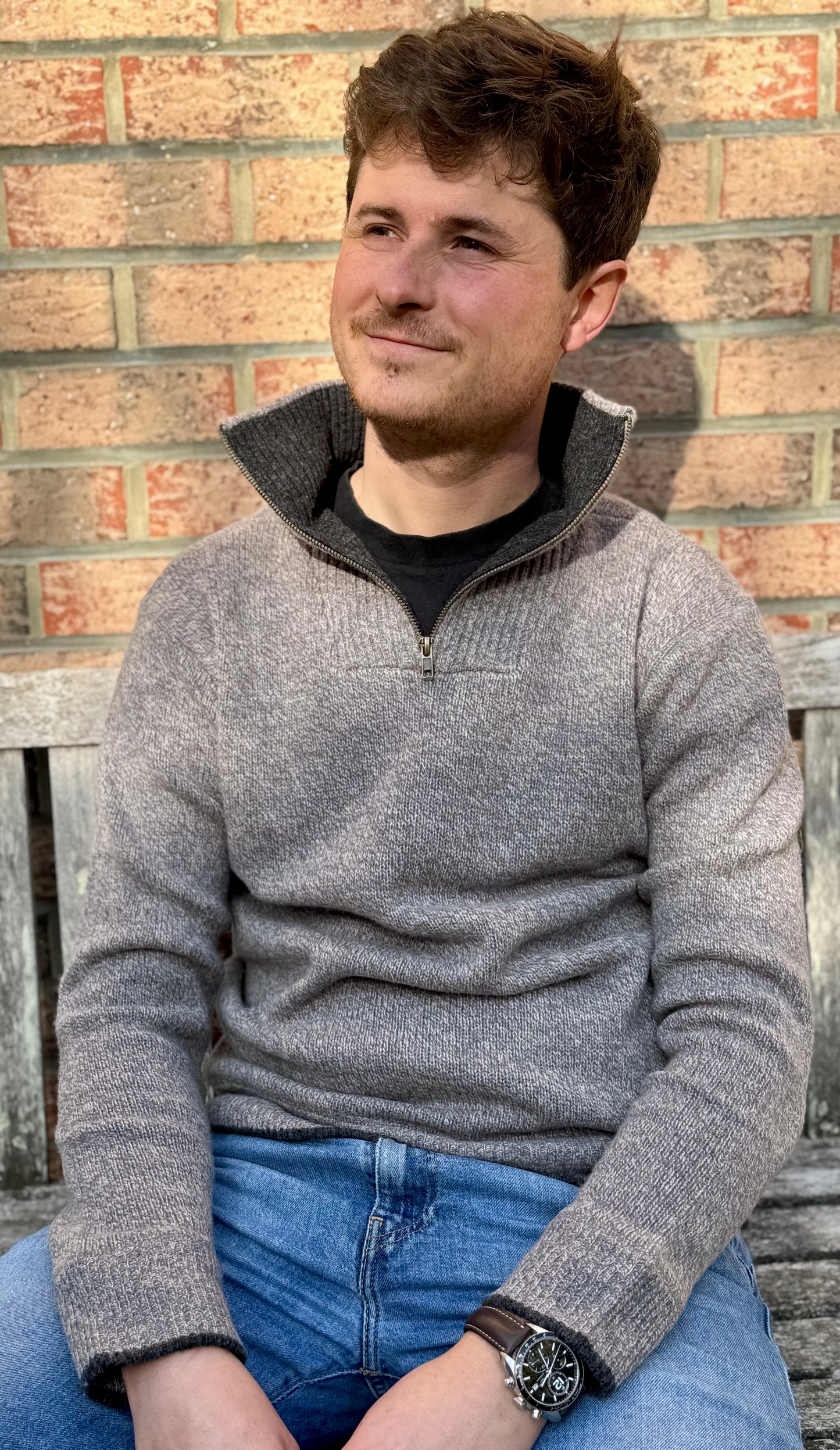 FINN half zip sweater