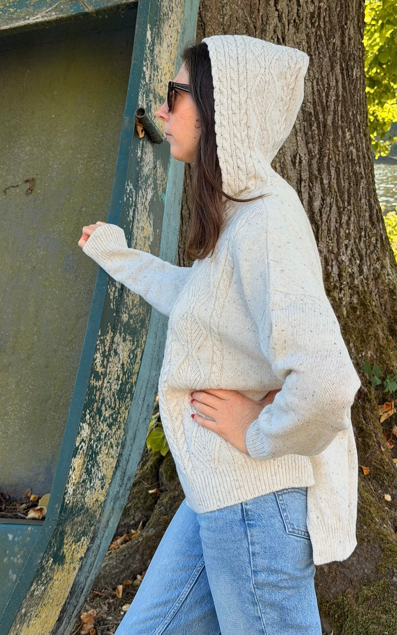 CLARA cable hoodie