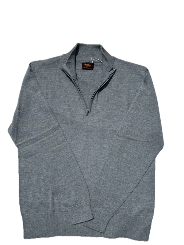 Pull en mérinos ARTHUR, col montant à tirette