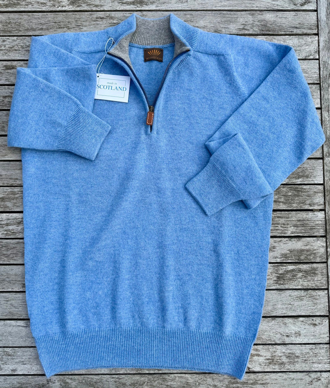 STAN, col montant avec zip, Geelong Lambswool