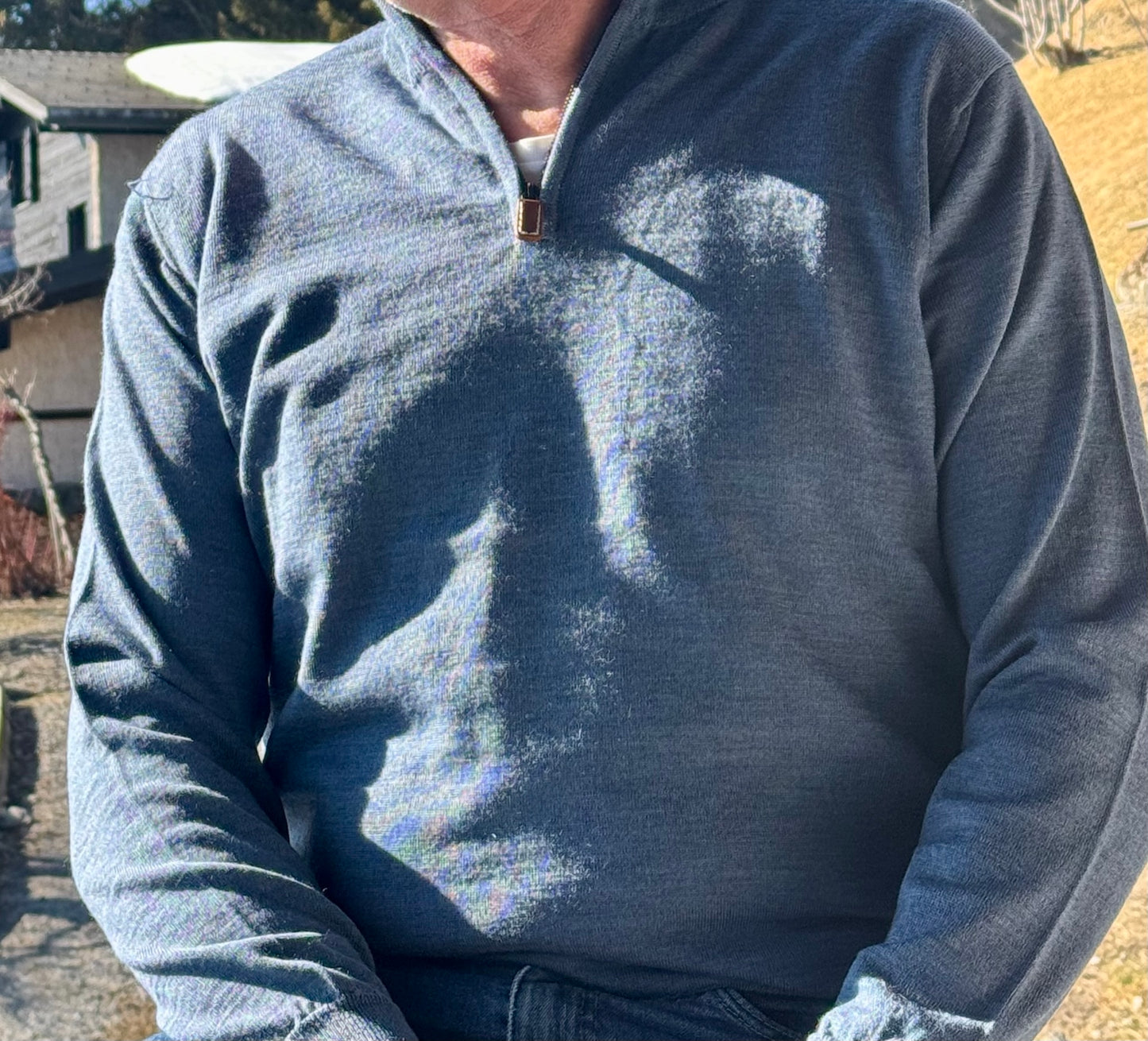 Pull en mérinos ARTHUR, col montant à tirette