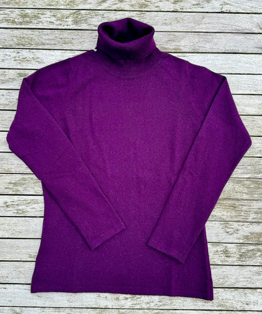 JULIE merino/cashmere roll neck jumper