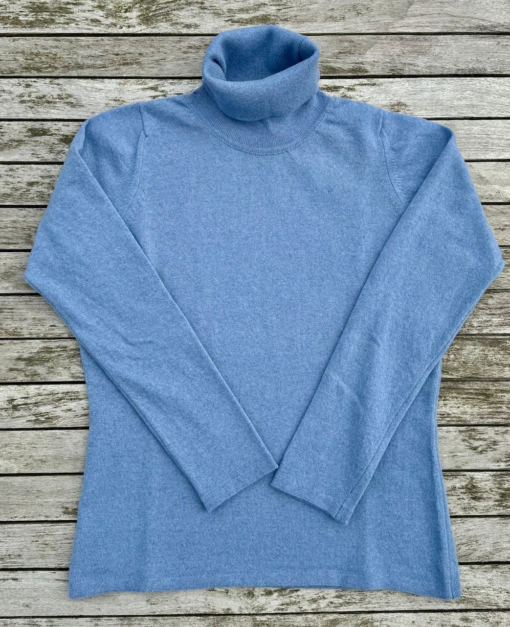 JULIE merino/cashmere roll neck jumper