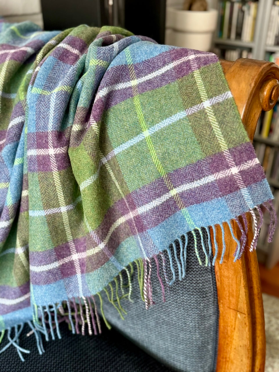 FOXFORD 100% lambswool throw