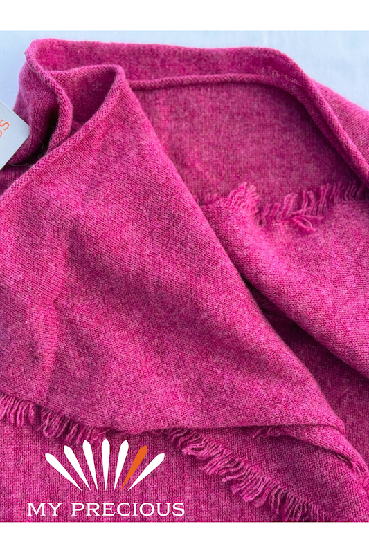 rose cashmere stole