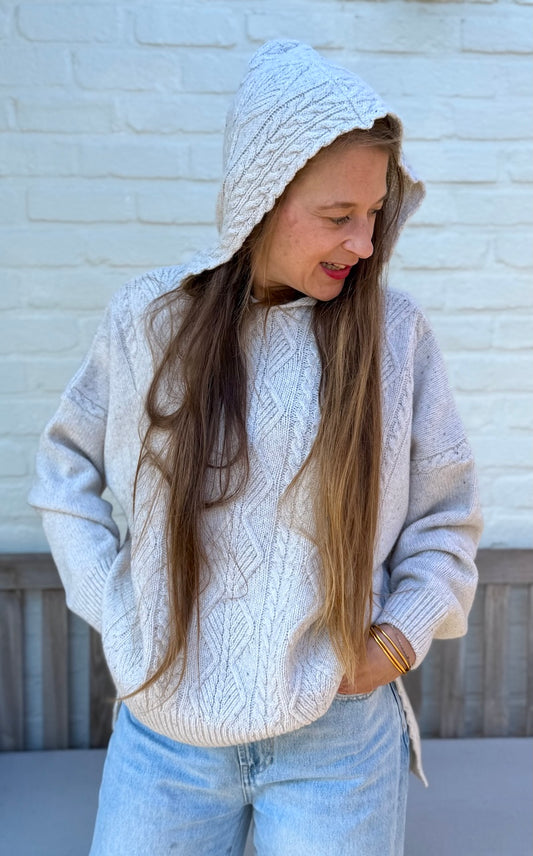 CLARA cable hoodie