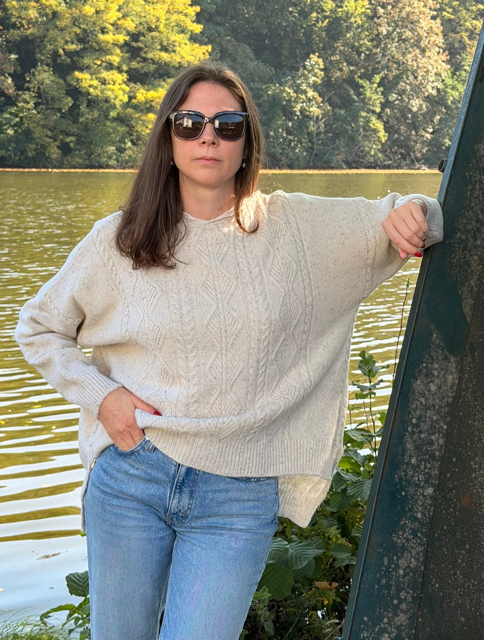 CLARA cable hoodie