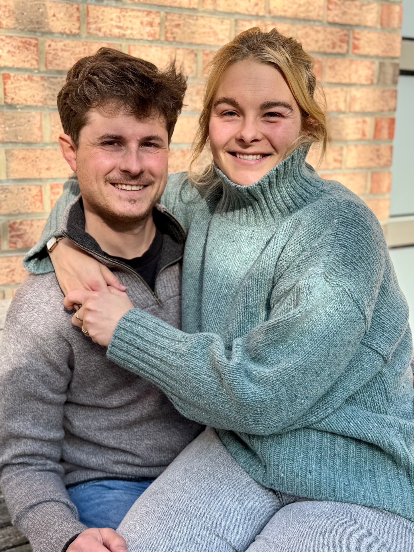 PAIGE polo neck cashmere/lambswool sweater