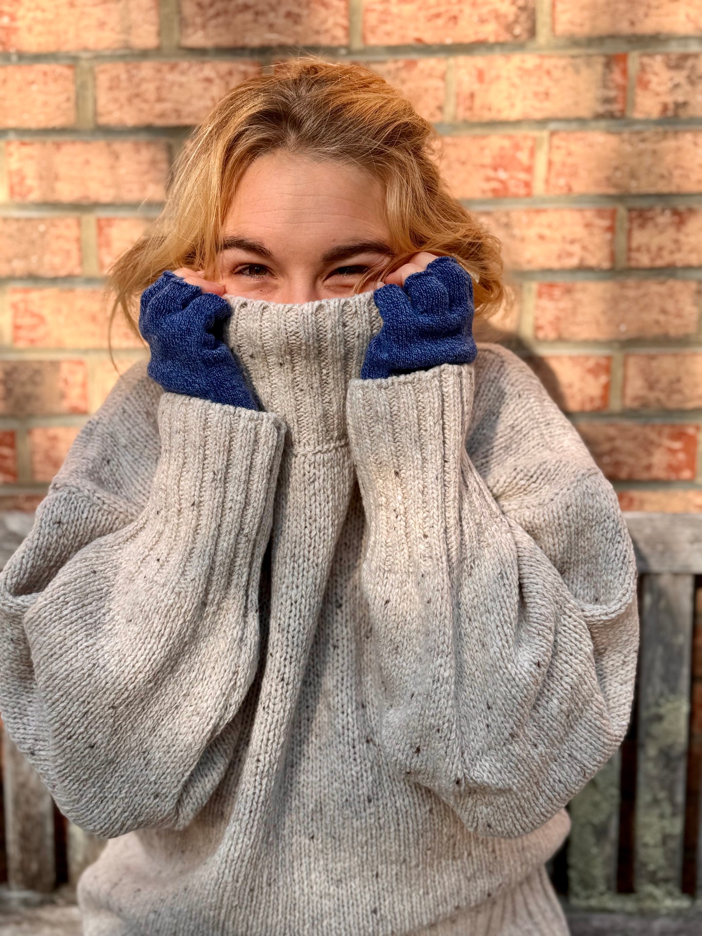 PAIGE polo neck cashmere/lambswool sweater