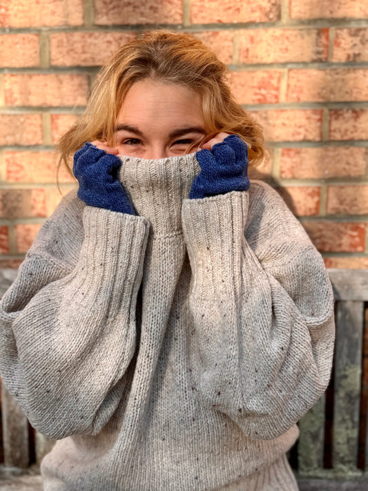 PAIGE polo neck cashmere/lambswool sweater