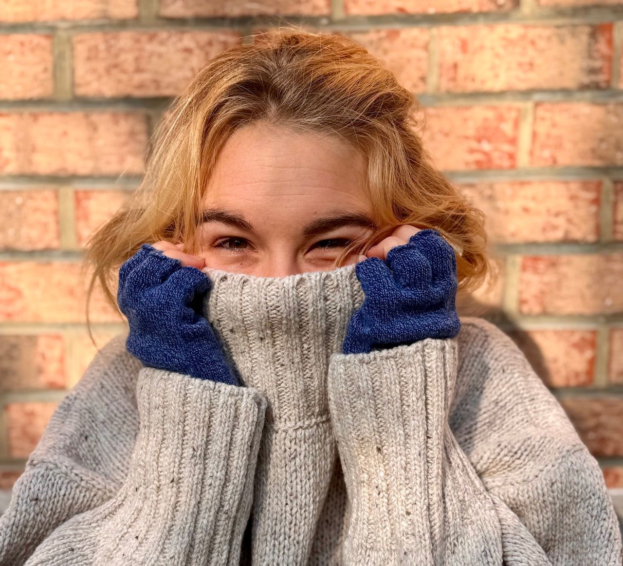 PAIGE polo neck cashmere/lambswool sweater