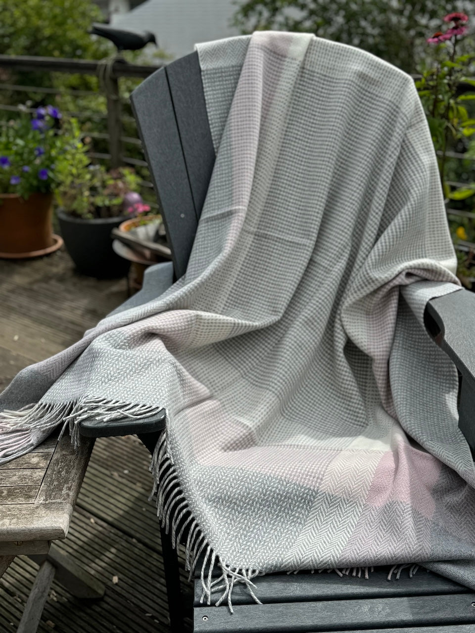 Plaid FOXFORD en mélange cachemire/lambswool