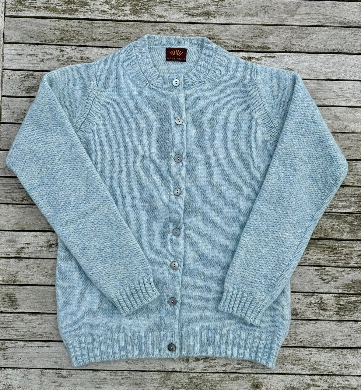 ZOE Crew Neck lambswool Cardigan