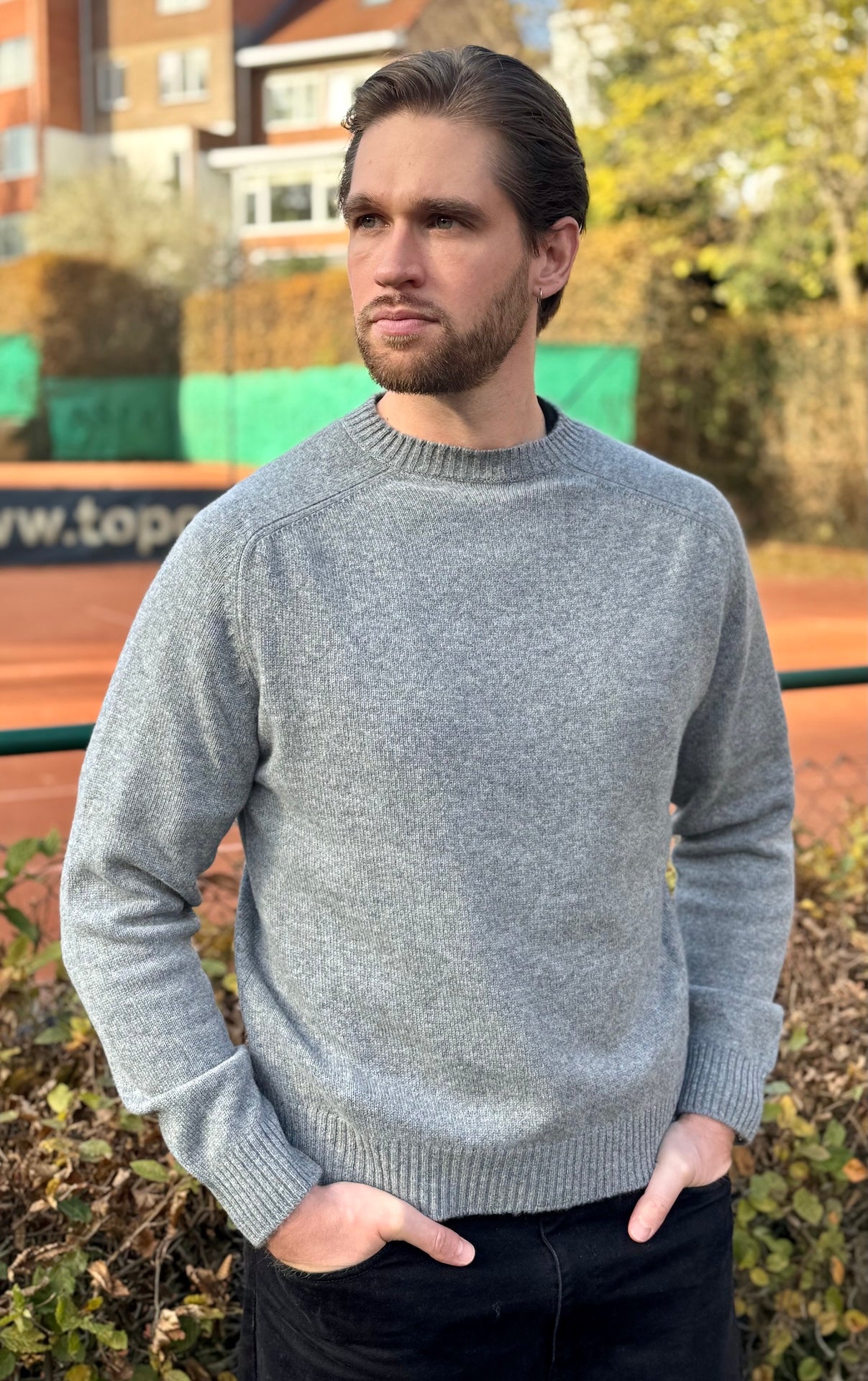 SCOTT cashmere crew neck sweater